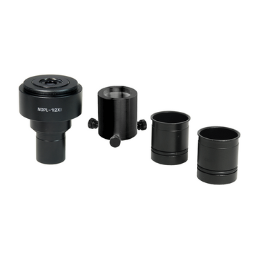 2X DSLR Digital Camera to Microscope Adapter Kit, C-Mount Coupler T-Mount Photomicroscopy Attachments, SKU CP02042003, three quarter front view