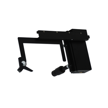 Attachable Microscope Mechanical Stage XY Translation with Scale + Slide Holder for Compound Microscopes, SKU BM03035241, three quarter front view