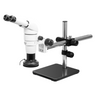 4-32.5X Polarizing LED Light Boom Stand Binocular Parallel Zoom Stereo Microscope, SKU PZ02141123, three quarter front view