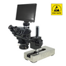 2.0 Megapixels 7-50X CMOS LED Light ESD Safe Gliding Base Stand ESD Trinocular Zoom Stereo Microscope, SKU SZ02090237, three quarter front view