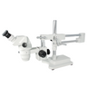 6.7-45X Dual Arm Stand Binocular Zoom Stereo Microscope, SKU SZ05010124, three quarter front view
