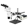 8-65X Halogen Light Boom Stand Trinocular Parallel Zoom Stereo Microscope, SKU PZ02040435, three quarter front view
