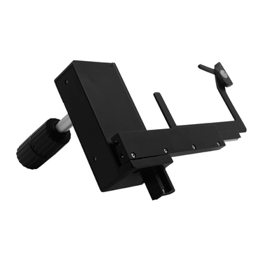 Attachable Microscope Mechanical Stage XY Translation + Slide Holder for Inverted Compound Microscopes, SKU BM13065241, three quarter front view