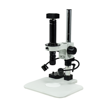 0.58-7X 5.0 Megapixels CMOS LED Light Post Stand Video Zoom Microscope, SKU MZ02130104, three quarter front view