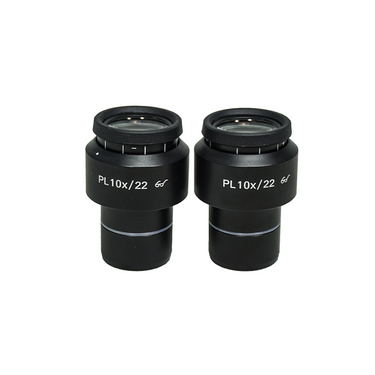 Eyepiece Field of View Dia. 22mm 10X Adjustable Eyepiece (Pair Dia. 30/FN22), SKU MT05112221, three quarter front view