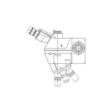 1X Focus Distance 50mm Laser Video Microscope Body (FS70-S), SKU Mitutoyo-378-184-2, three quarter front view