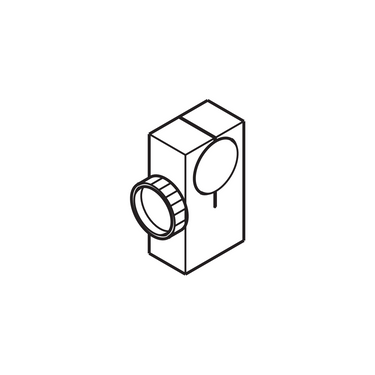 Holder Connector, SKU SCHOTT-KL-157.430, three quarter front view