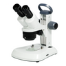 10X/20X/40X Track Stand LED Dual Illuminated Light 10X/20X/40X Binocular Multiple Power Stereo Microscope, SKU FS12160201, three quarter front view