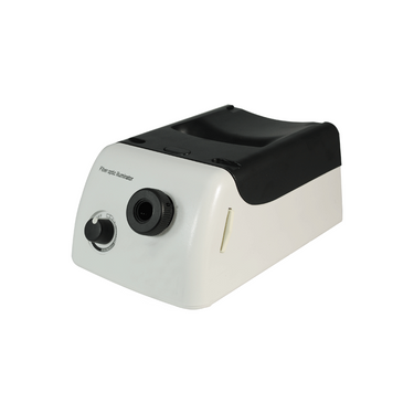 150W Halogen Fiber Optic Illuminator Microscope Light Source Box with Blue Filter, SKU ML02311111, three quarter front view