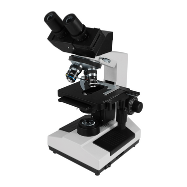 40X-1600X Biological Compound Laboratory Microscope, Binocular, Halogen Light, SKU BM13040221, three quarter front view