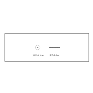 Linear 10mm/100/0.1mm Linear 1mm/100/0.01mm Linear Scale Micrometer, SKU RT20201107, three quarter front view