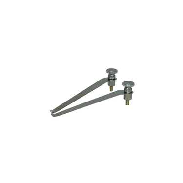 Microscope Stage Clips (Pair), SKU SA02205101, three quarter front view