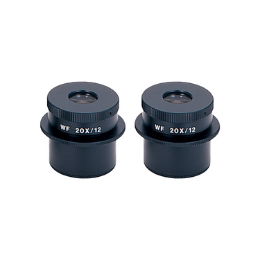 Eyepiece Field of View Dia. 12mm 20X Adjustable Eyepiece (Pair Dia. 30/FN12), SKU Mitutoyo-378-858, three quarter front view