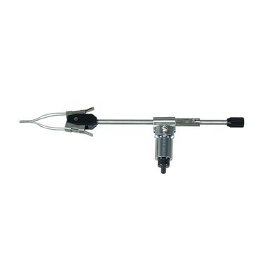 Microscope Jewel Gem Tweezers 3mm Mounting Size, SKU JM12012102, three quarter front view
