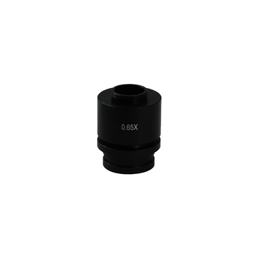 0.65X Adjustable Microscope Camera Coupler C-Mount Adapter 36mm, SKU BM03014151, three quarter front view