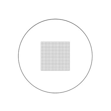 10x10mm/20x20 Net Grid Net Grid Reticle ( Dia. 26mm), SKU RT20105171, three quarter front view
