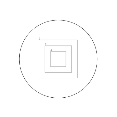 Concentric Reticle ( Dia. 20mm), SKU RT20111122, three quarter front view