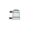Camera Adapter, SKU Mitutoyo-378-087, three quarter front view