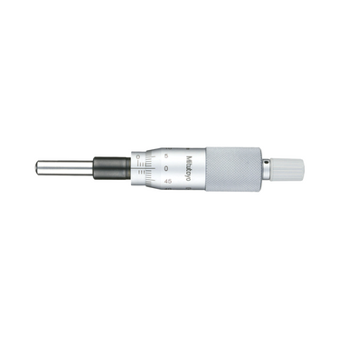 0-1″ Mechanical Micrometer Head Graduation 0.001″ 1" Spherical Mechanical Micrometer Head (Thimble Diameter: Dia. 18mm), SKU Mitutoyo-150-811, three quarter front view