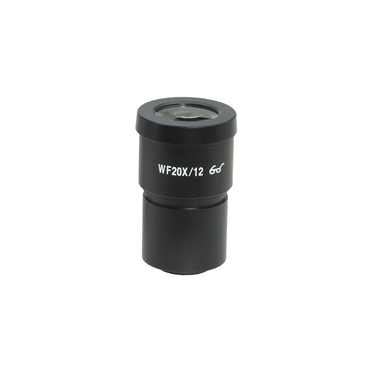 Eyepiece Field of View Dia. 12mm 20X Reticle Eyepiece ( Dia. 30/FN12), SKU SZ05013634, three quarter front view