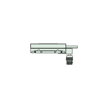 110x70mm XY Stage Travel Distance 50x50mm Stage Platform Dimensions 180x152mm XY Mechanical Stage, SKU Mitutoyo-378-020, three quarter front view