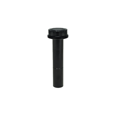 Objective Working Distance 65mm (2.559″) 1X Telecentric Objective Lens, SKU TL44120111, three quarter front view