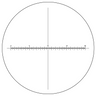 Microscope Eyepiece Reticle Cross Line Micrometer Ruler, X-Axis Crosshair Scale Dia. 27mm, 20mm/200 Div., SKU RT20103194, three quarter front view