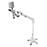 2.0 Megapixels 8-50X CMOS Pneumatic Arm Trinocular Parallel Zoom Stereo Microscope, SKU PZ02070133, three quarter front view