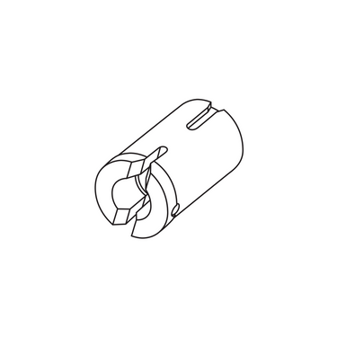 Fiber Optic Cable Adapter, SKU SCHOTT-KL-158.320, three quarter front view