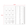 70mm/140 Div Multiple Scale Film Ruler, SKU RT02420610, three quarter front view