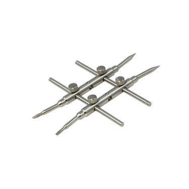 Professional DSLR Camera Lens Repair Spanner Wrench Opening Tool (Curved Tips), SKU MA02101104, three quarter front view