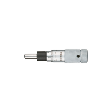 0-0.50″ Mechanical Micrometer Head Graduation 0.001″ 0.5" Spherical Zero-Adjustable Mechanical Micrometer Head (Thimble Diameter: Dia. 13mm), SKU Mitutoyo-148-851, three quarter front view
