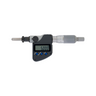 0-25.4mm (0-1″) 1μm 25mm/1" Spherical with Clamp Nut Digimatic Micrometer Head, SKU Mitutoyo-350-354-32, three quarter front view