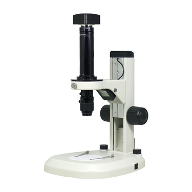 0.7-4.5X 5.0 Megapixels CMOS Track Stand LED Dual Illuminated Light Video Zoom Microscope, SKU MZ02120214, three quarter front view