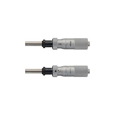 0-1″ Mechanical Micrometer Head Graduation 0.001″ 1" Flat with Clamp Nut Mechanical Micrometer Head (with Spindle Lock, Thimble Diameter: Dia. 21mm, Spindle Diameter: Dia. 8mm), SKU Mitutoyo-151-242-10, three quarter front view