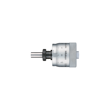 0-0.50″ Mechanical Micrometer Head Graduation 0.001″ 0.5" Flat with Clamp Nut Mechanical Micrometer Head (Thimble Diameter: Dia. 29mm), SKU Mitutoyo-148-362, three quarter front view