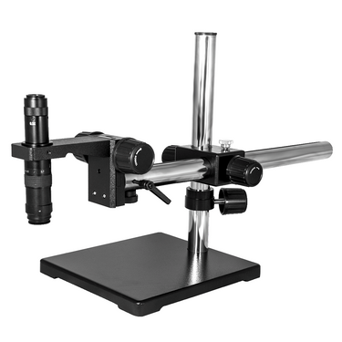 0.35X-2.25X Industrial Inspection Video Zoom Microscope, Boom Stand, SKU MZ02010141, three quarter front view