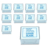 1,000 Glass Cover Slips (24x32mm Rectangular) for Microscope Slides, SKU SL39201004, three quarter front view