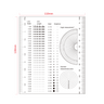 130mm/260 Div, 5Inch/100 Div Comparison Test Gauge, SKU RT02420505, three quarter front view