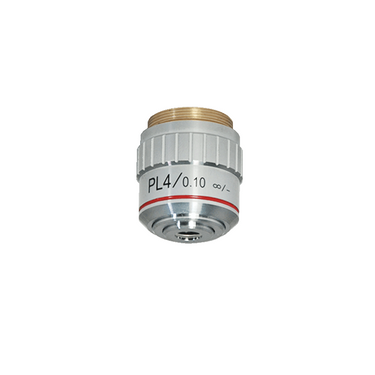 4X Infinity-Corrected Plan Achromatic Microscope Objective Lens Working Distance 19.8mm, SKU BM14043231, three quarter front view