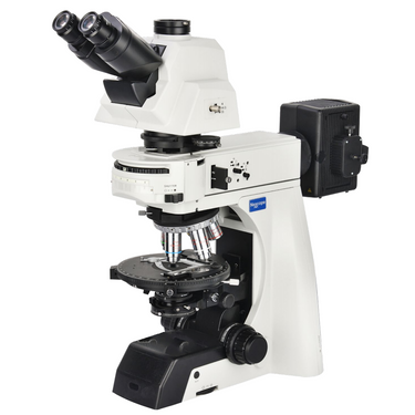 50-1000X Halogen Coaxial Reflection Light Trinocular Reflected Polarizing Microscope, SKU Nexcope-NP900RF-Trinocular, three quarter front view
