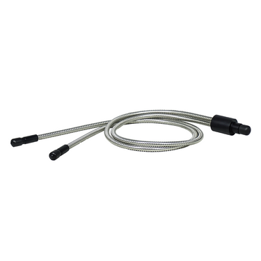 Dual Gooseneck Light Guide Cables for Microscope Fiber Optic Illuminator, Length 1000mm, SKU ML26922101, three quarter front view