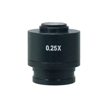 0.25X Adjustable Microscope Camera Coupler C-Mount Adapter 36mm, SKU BM03014111, three quarter front view
