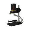 Vitiny 12X-132X Digital Microscope, LED Light, 2.0 MP USB 2.0 HDMI, Post Stand, SKU Vitiny-UM08-2, three quarter front view