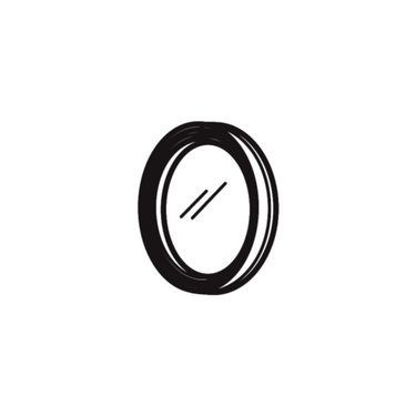 Polarization Filter, SKU SCHOTT-KL-158.206, three quarter front view