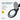 ESD 8 Diopter (3X) LED Magnifying Lamp with Clamp - 5-inch Glass Lens and Flip Cover