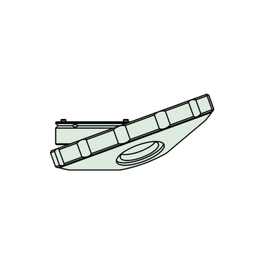 Quadruple (4) Holes Quadruple (4) Holes Nosepiece, SKU Mitutoyo-378-724, three quarter front view