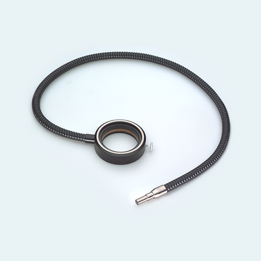 Optical Fiber Cable Length 1000mm Annular Ring Light Guide (ID81x1000mm), SKU SCHOTT-KL-157.081, three quarter front view