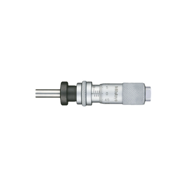 0-0.50″ Mechanical Micrometer Head Graduation 0.001″ 0.5"Flat with Clamp Nut Mechanical Micrometer Head (with Spindle Lock, Thimble Diameter: Dia. 13mm), SKU Mitutoyo-148-122-10, three quarter front view