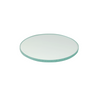 124mm Clear Glass Microscope Stage Plate (4 7/8 inch Diameter), SKU SA04141402, three quarter front view